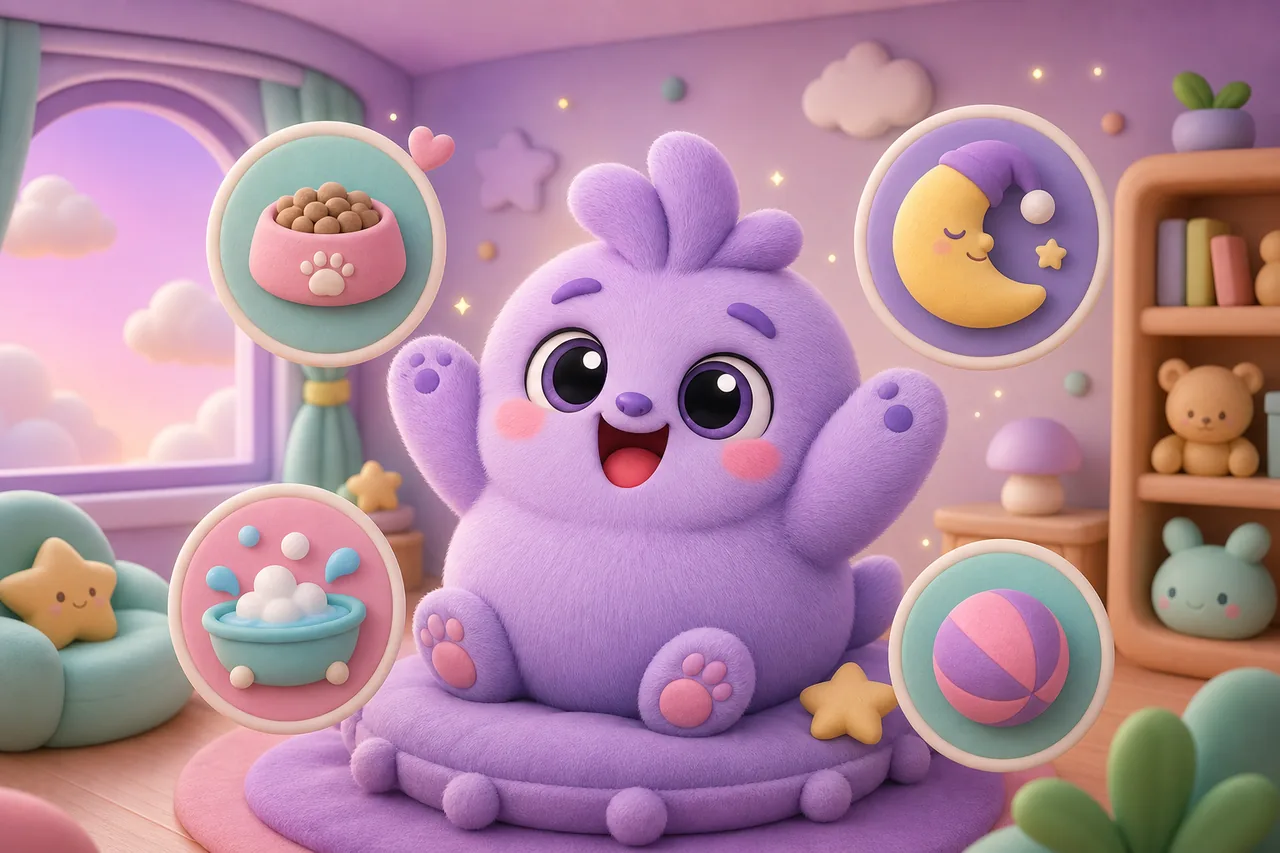 A mascot who grows along